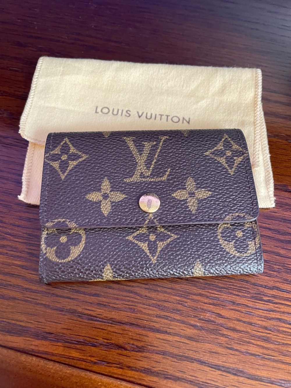Louis Vuitton Brown Monogram Canvas Small Wallet